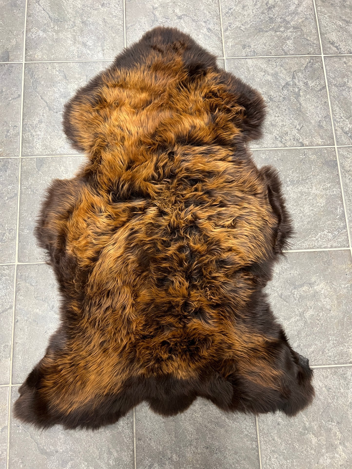 Donkere Rusty Brown Schapenvacht