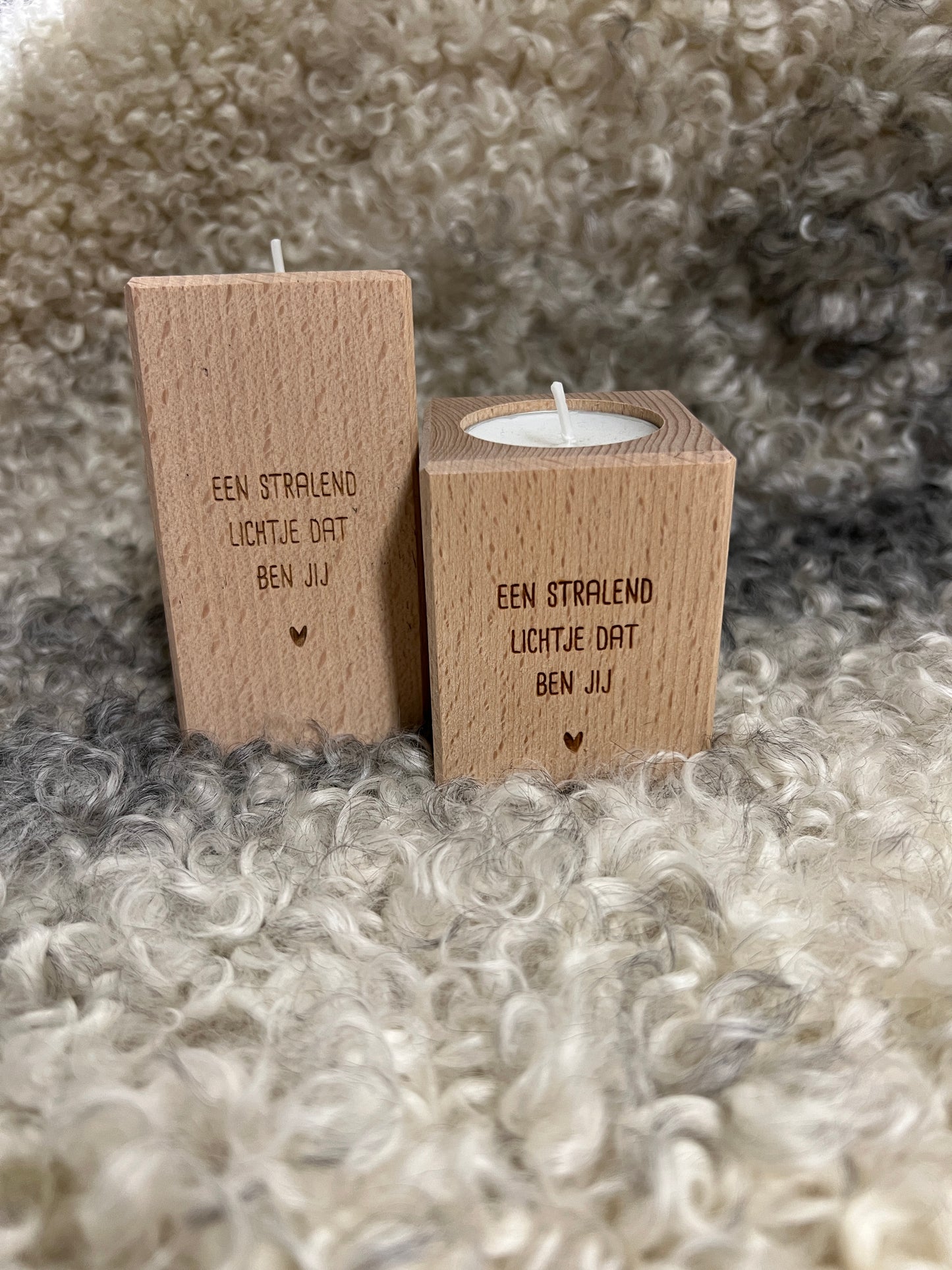 Gegraveerde theelicht houders