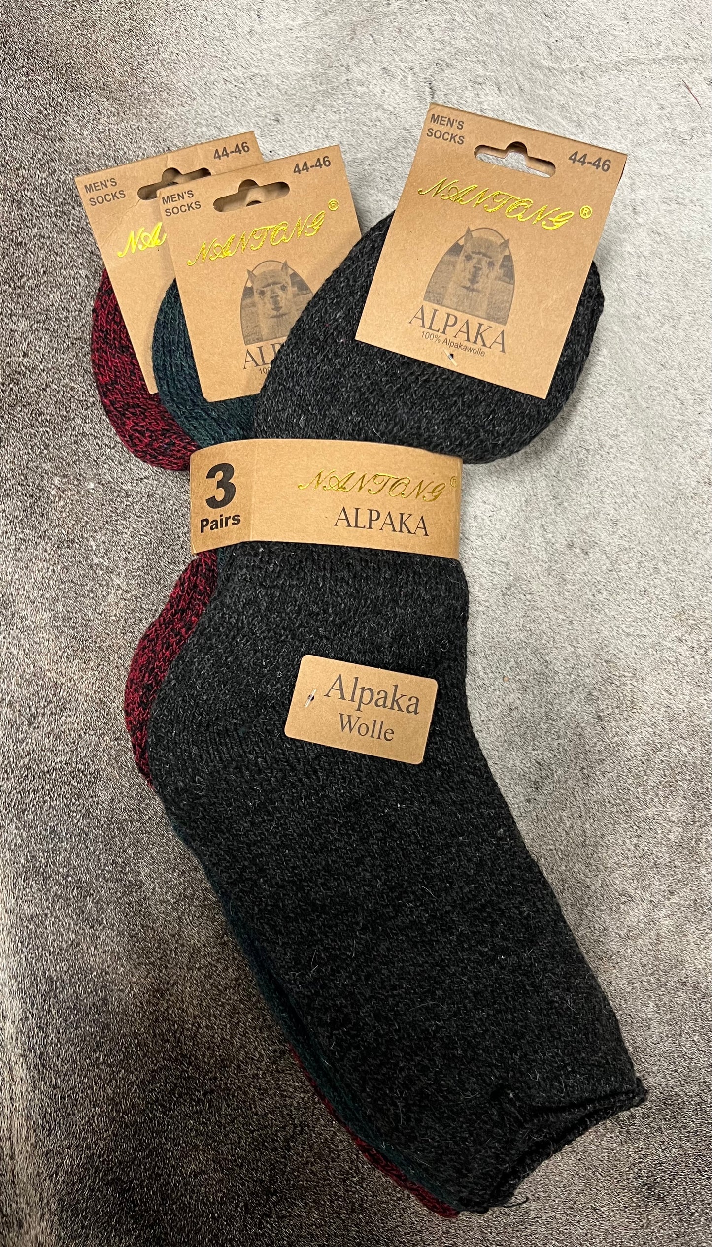 3-Pack Alpaca Wollen Sokken