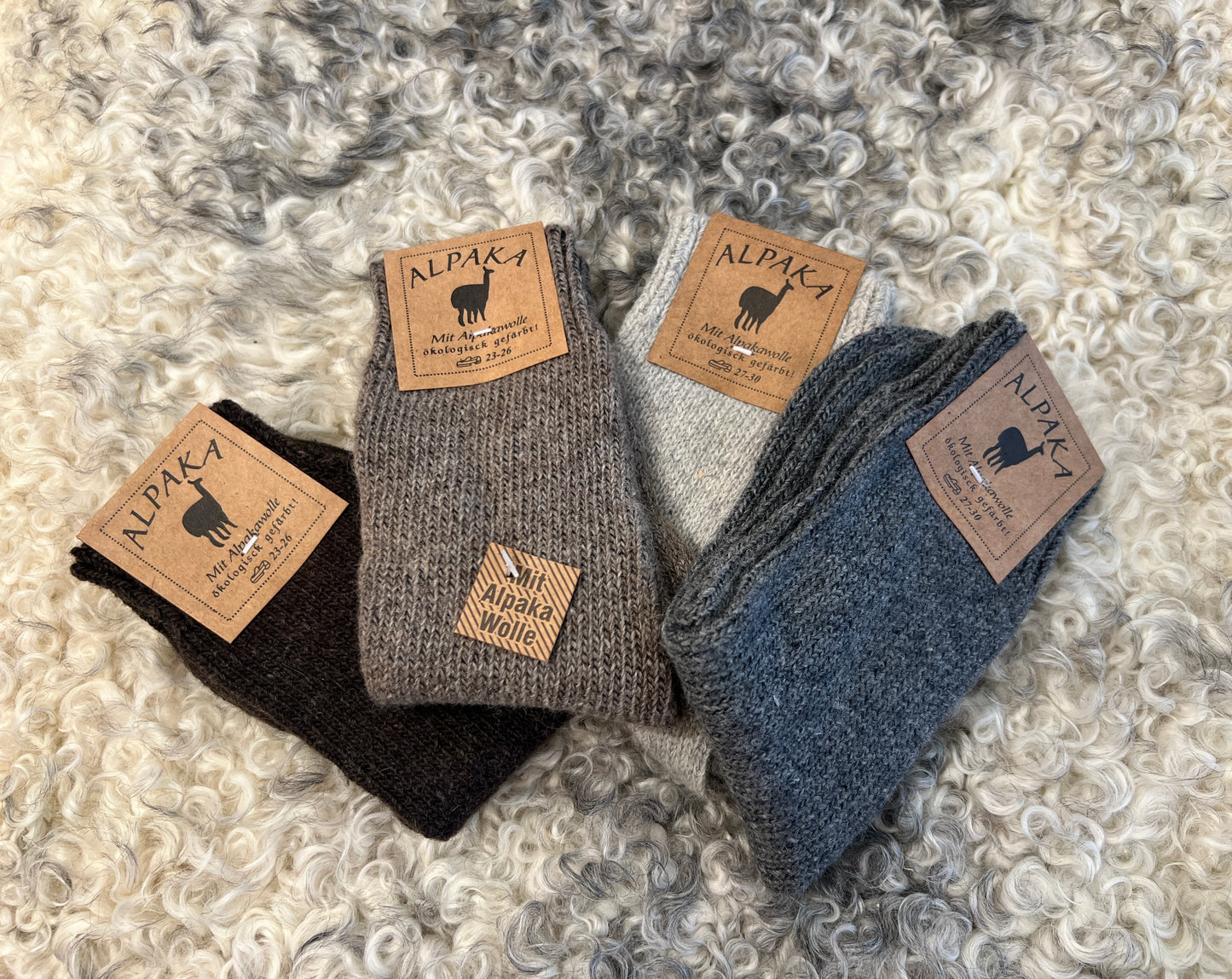 Alpacawollen Kindersokken - kriebelvrij