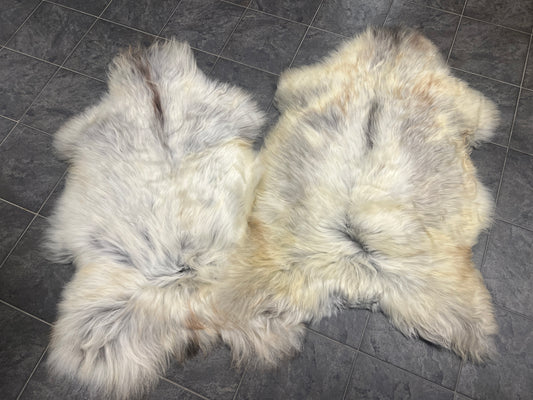 Schapenvacht Scandinavisch Wit/Grijs