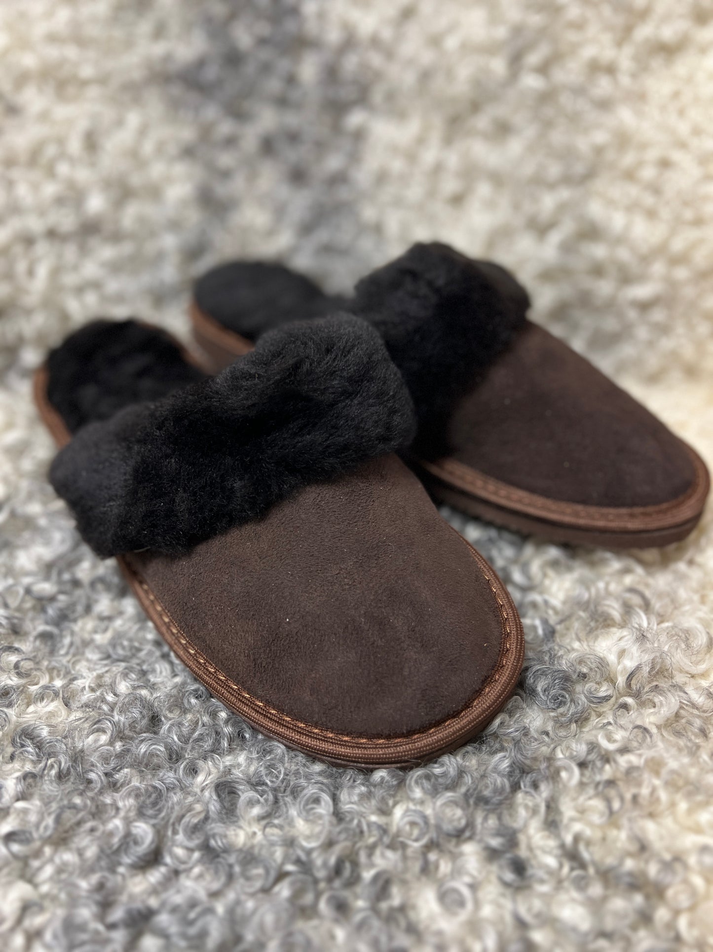 Lamsvacht Instap Pantoffels Dames