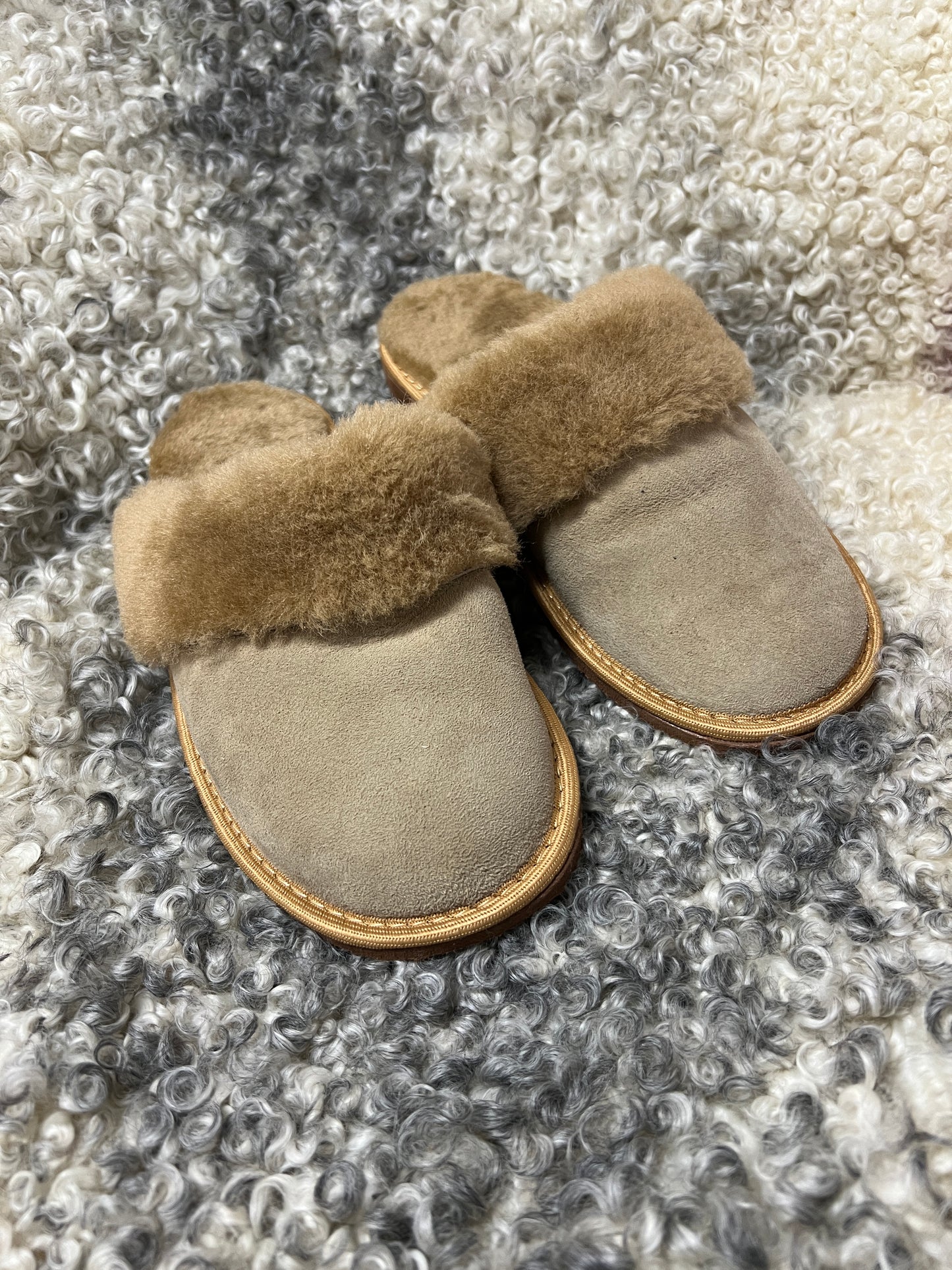 Lamsvacht Instap Pantoffels Dames